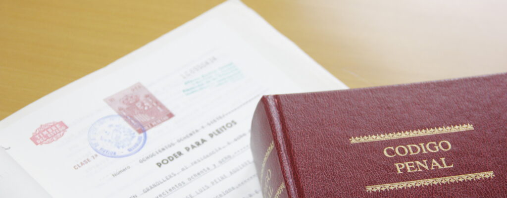 Codi Penal utilitzat durant el serei d'advocats penals a Barcelona